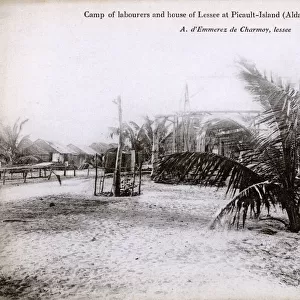Camp for Labourers - Picault Island, Aldabra Group