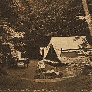 Camp near Guerneville, Sonoma County, California, USA