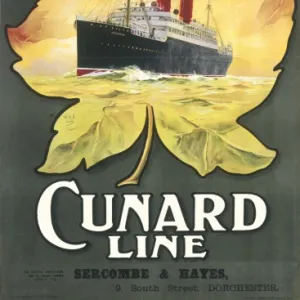 Canada by the Cunard Line poster