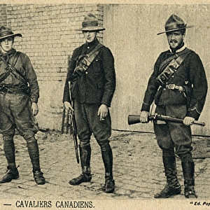 Three Canadian Cavalry Soldiers - WWI