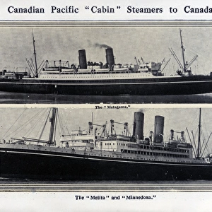 Canadian Pacific Cabin steamers to Canada