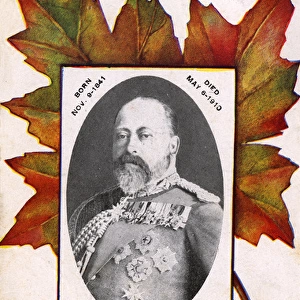 Canadian postcard mourning death of Edward VII