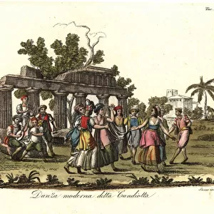 The Candiota dance on the island of Crete, 18th century
