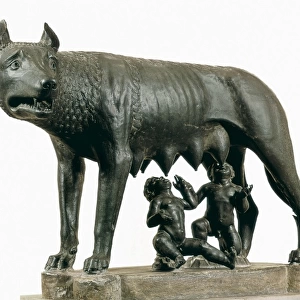 Capitoline Wolf. 5th c. BC. Etruscan art. Sculpture
