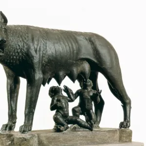 Capitoline Wolf. 5th c. BC. Etruscan art. Sculpture