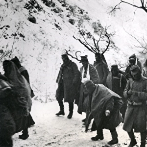 Captured Serbian troops, Ibar Valley, Serbia, WW1