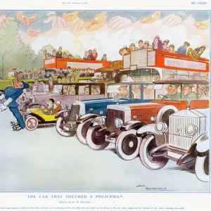 The Car That Touched a Policeman by H. M. Bateman