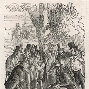 The Three Card Trick, 1860