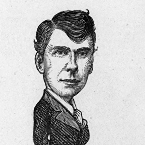 Caricature of the actor George W Anson