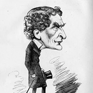 Caricature of Edgar Bruce, actor-manager