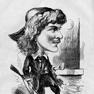 Caricature of Fred Leslie, English actor and singer