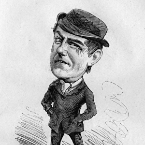 Caricature of George Barrett, English comic actor