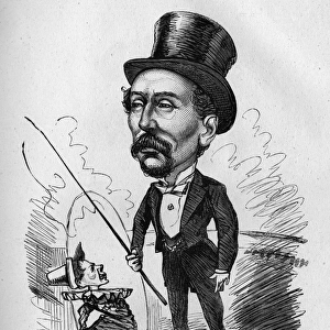 Caricature of George Sanger, circus proprietor