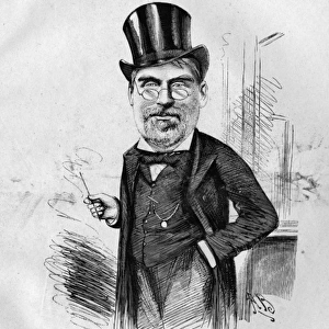Caricature of JosephHurst, Lyceum Theatre box office manager