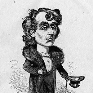 Caricature of Kyrle Bellew, British actor