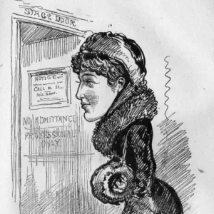 Caricature of Lillie Langtry, actress and producer