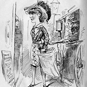 Caricature of Lillie Langtry, actress and producer