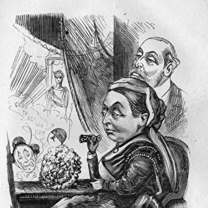 Caricature of Queen Victoria and the Prince of Wales