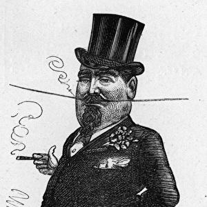 Caricature of the theatre manager William Holland