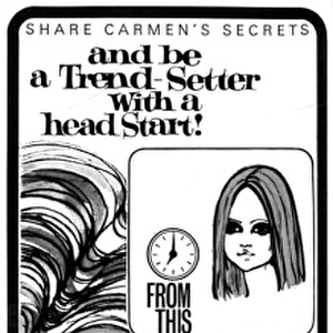 Carmen rollers advertisement, 1965