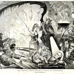 Cartoon, The Censors Dream after a course of pantomimes