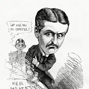 Cartoon, Charles Hawtrey, actor and theatre manager