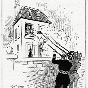 Cartoon, The Continental Sidney Street, WW1