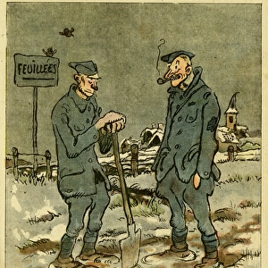 Cartoon, Cushy job, WW1