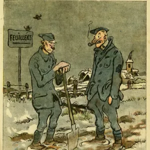 Cartoon, Cushy job, WW1