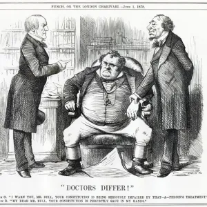 Cartoon, Doctors Differ! (Gladstone and Disraeli)