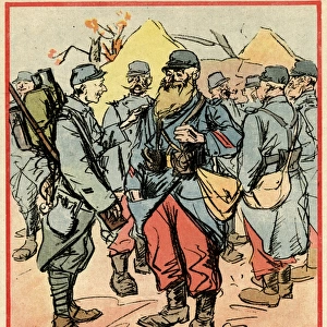 Cartoon, Encounter, WW1