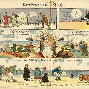 Cartoon, Epiphany 1916, WW1
