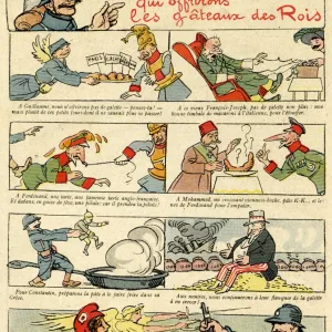 Cartoon, Epiphany cakes, WW1