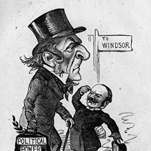 Cartoon, Gladstone on the road to Windsor