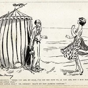 Cartoon, Installing the tent