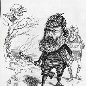 Cartoon, Lord Salisbury and William Gladstone