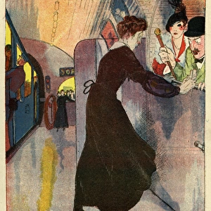 Cartoon, Metro Gate Closer, WW1