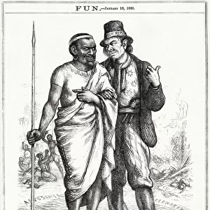 Cartoon, Natural Allies (Irish Republic and Abyssinia)