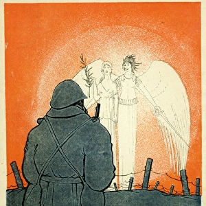 Cartoon, New Year gifts for France, WW1
