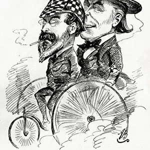 Cartoon, The Northampton Tandem Tricyclists