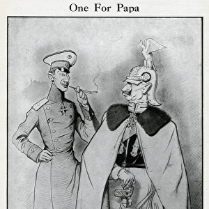 Cartoon, One For Papa, WW1