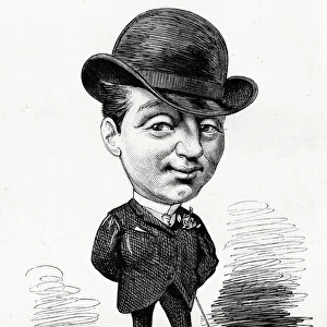 Cartoon portrait, Mr John Dallas, actor
