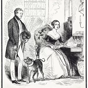 Cartoon, Queen Victoria and Sir Robert Peel