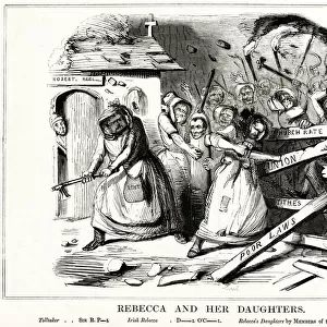 Cartoon, Rebecca and Her Daughters