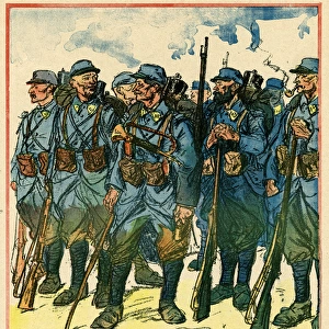 Cartoon, Return to the Front, WW1