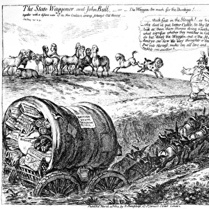 Cartoon, The State Waggoner and John Bull