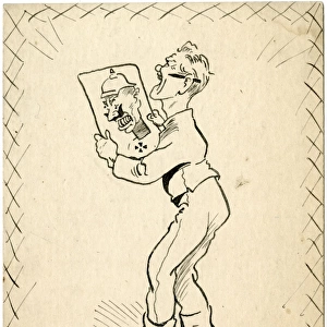 A cartoonist draws the Kaiser by George Ranstead