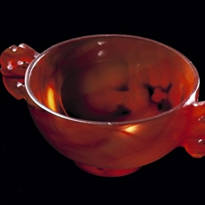 Carved carnelian bowl