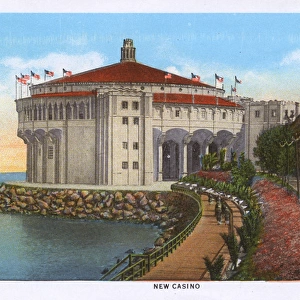 Casino building, Santa Catalina Island, California, USA
