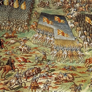 CASTELLO, Fabrizio (1562-1617). Battle of St. Quentin